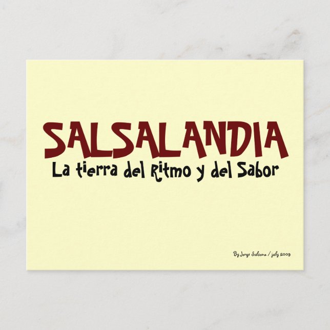 Cartão Postal Salsalandia (Frente)