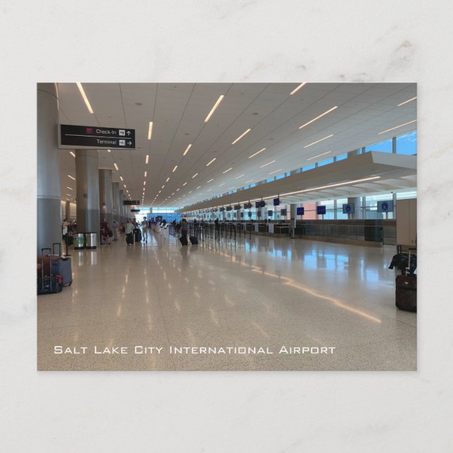 Cartão Postal Salt Lake City Inter (Frente)