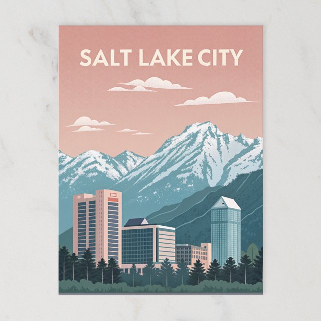 Cartão Postal Salt Lake City: Majestade das Montanhas e Charm Ur (Criador carregado)
