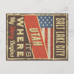 Cartão Postal Salt Lake City Utah