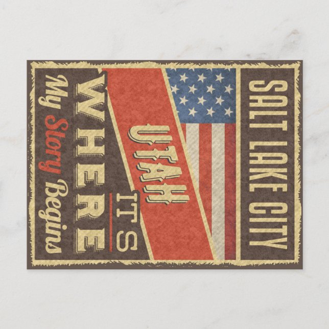 Cartão Postal Salt Lake City Utah (Frente)