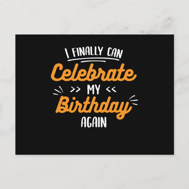 Cartão Postal Saltador Leapling Dia Bissexto Bday Posso Celebrar (Frente)