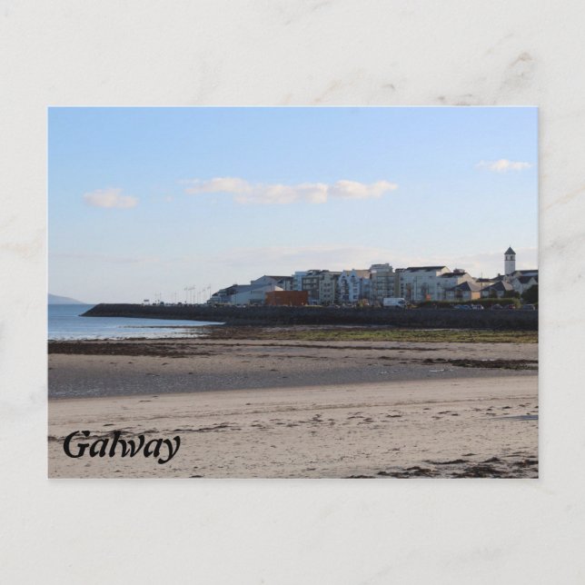 Cartão postal Salthill Beach Galway (Frente)