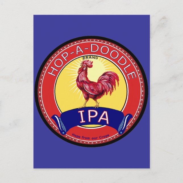 Cartão Postal Salto a Doodle IPA Beer (Frente)