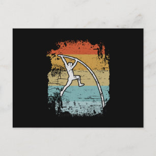 Cartão Postal Salto com Vara Salto com Vara Retro