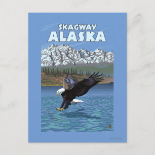Cartão Postal Salto de Águia Balda - Skagway, Alasca