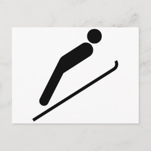 Cartão Postal Salto de Esqui
