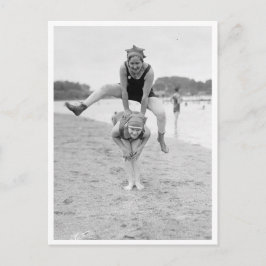 Cartão Postal Salto Na Praia