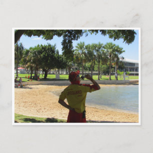 Cartão Postal salva-vidas da praia darwin