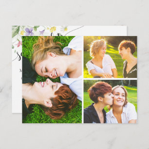 Cartão Postal Salvar A Data Do Seletor De Cores De Água 3 Fotogr