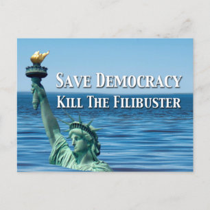 Cartão Postal Salvar Matar Da Democracia O Filibuster