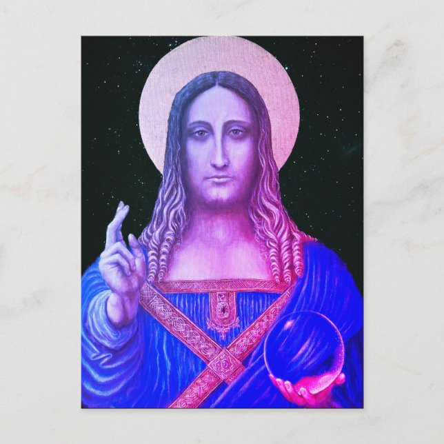 Cartão Postal Salvator Mundi (Frente)