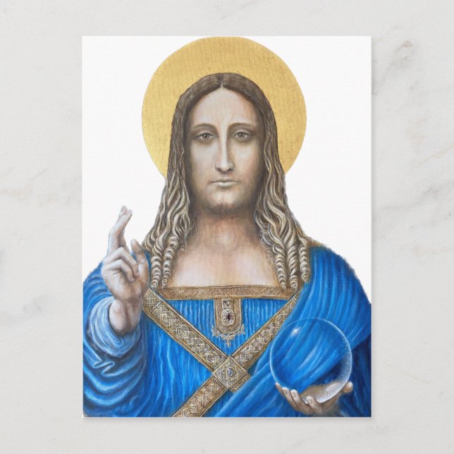 Cartão Postal Salvator Mundi  (Frente)