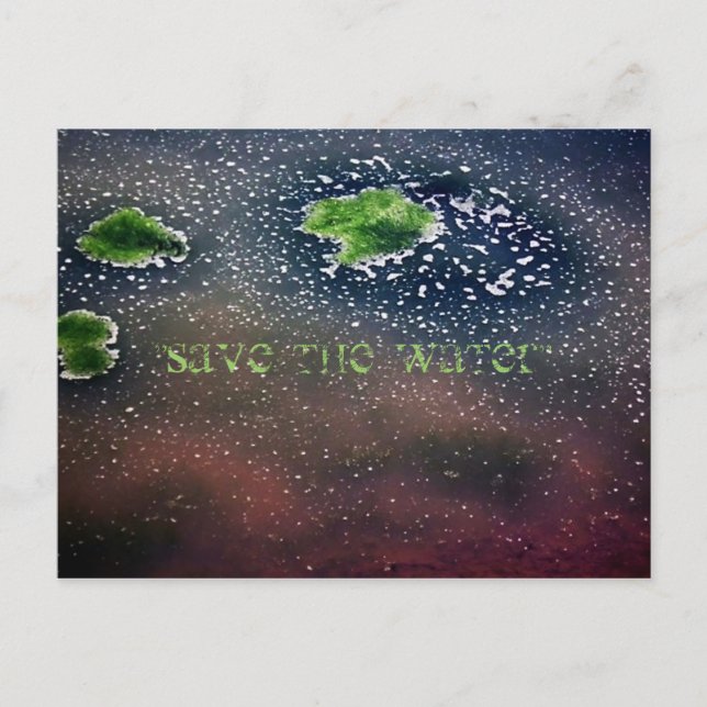 Cartão Postal "Salve a Água" (Frente)