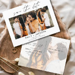 Cartão Postal Salve a data 4 Photo Elegant Classy Modern<br><div class="desc">Paisagem Moderna e Elegante Horizontal Quatro (4) Foto Salve o Magnete de Casamento de Data com tipografia de script com letra de mão. O ímã para salvar o convite de data inclui tipografia de script e chic e design simples para a qual você pode adicionar sua fotografia personalizada de noivado....</div>