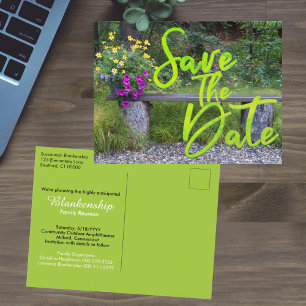 Cartão Postal Salve A Data Da Reunião Da Família Rustic Rural Fl