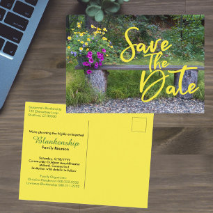 Cartão Postal Salve A Data Da Reunião Da Família Rustic Rural Fl