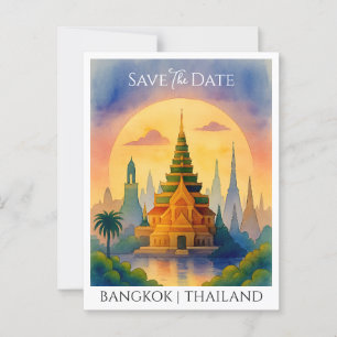 Cartão Postal Salve a data de lançamento Bangkok Tailândia