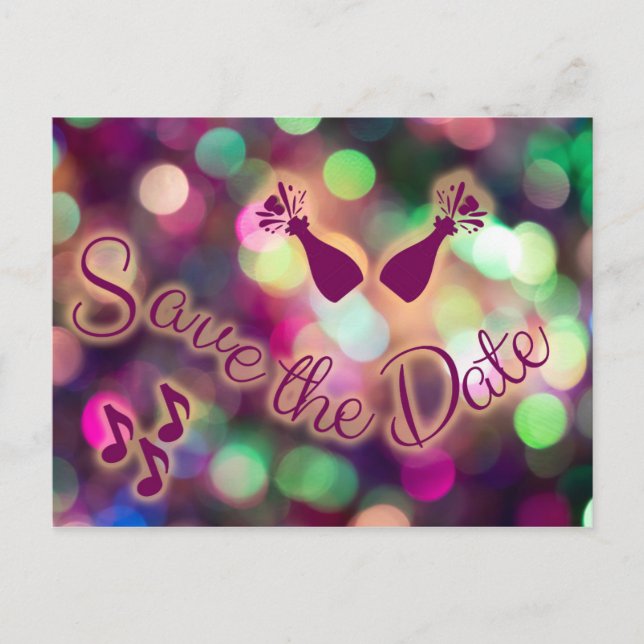 Cartão Postal Salve a data Einladungskarte! (Frente)