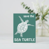 Salve a tartaruga marinha Tortoise sobre as mudanç