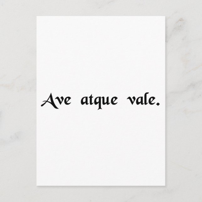 Cartão Postal Salve e adeus. (Frente)