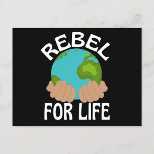 Cartão Postal Salve nossa Extinção Planeta Rebeldia Cuidados Cli