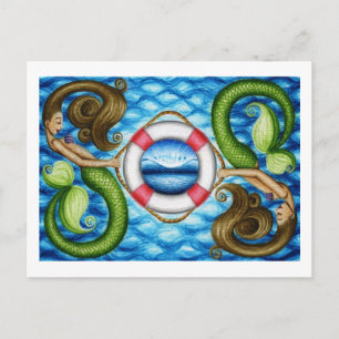 Cartão Postal Salve nossas Sereias do Mar