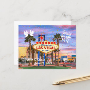 Cartão Postal Salve o Cartão-postal Personalizado em Las Vegas