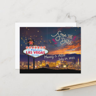Cartão Postal Salve o Cartão-postal Personalizado em Las Vegas