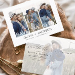 Cartão Postal Salve o Data Boho Minimalista Photo Modern<br><div class="desc">Capture a essência da sua história de amor com o nosso Cartão-postal Minimalista de Foto para Salvar o Data Boho. Este postal é uma fusão de minimalismo contemporâneo e charme boêmico, fazer a escolha perfeita para anunciar seu próximo casamento. Apresentando sua querida foto de noivado, este cartão-postal se torna uma...</div>