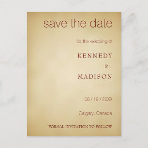 Cartão Postal Salve o pergaminho da vindima de data em uma incrí