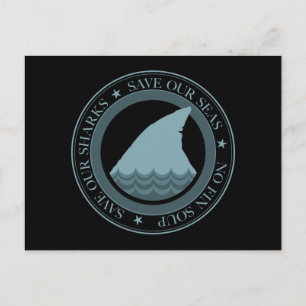 Cartão Postal salvem nossos tubarões