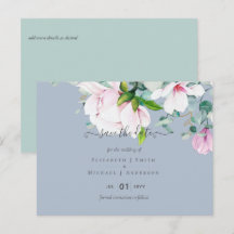 Sálvia Magnólias Rosa Eucalipto Salva a Data do Ca