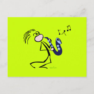 Cartão Postal Salxofonistas do Jazz