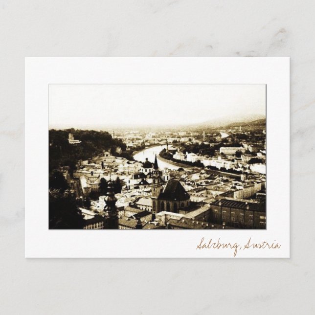 Cartão postal Salzburg (Frente)