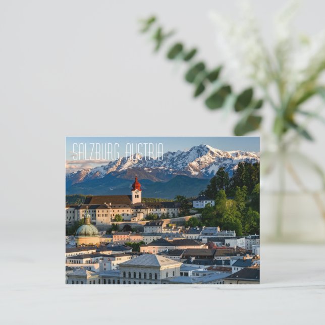 Cartão Postal Salzburg, Áustria - Cartão-postal (Em pé/Frente)