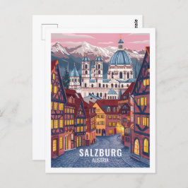 Cartão Postal Salzburg Austria Famous Viagem Place