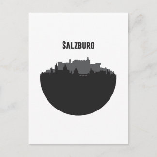 Cartão Postal Salzburg Stadt Silhouette