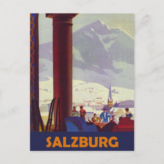 Cartão Postal Salzburgo, Restaurante da Cidade, Áustria