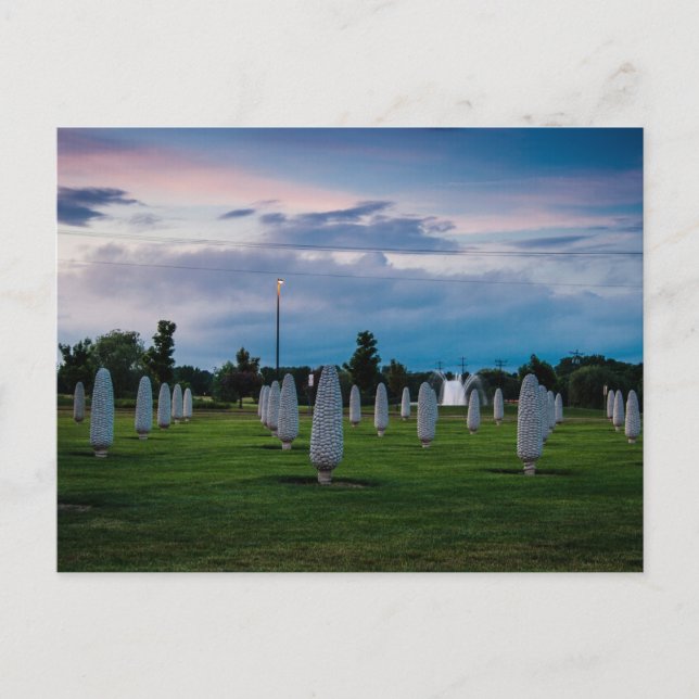 Cartão Postal Sam e Eulalia Frantz Park, Dublin, Ohio (Frente)