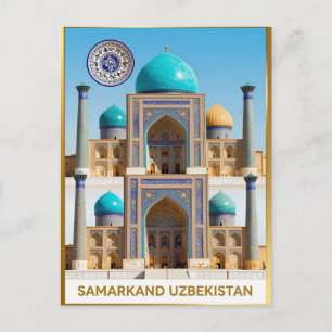Cartão Postal Samarcanda Registan Uzbequistão Viagem