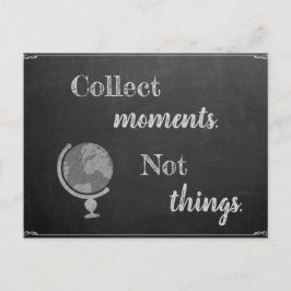 Cartão Postal Sammeln Momente, nicht Dinge