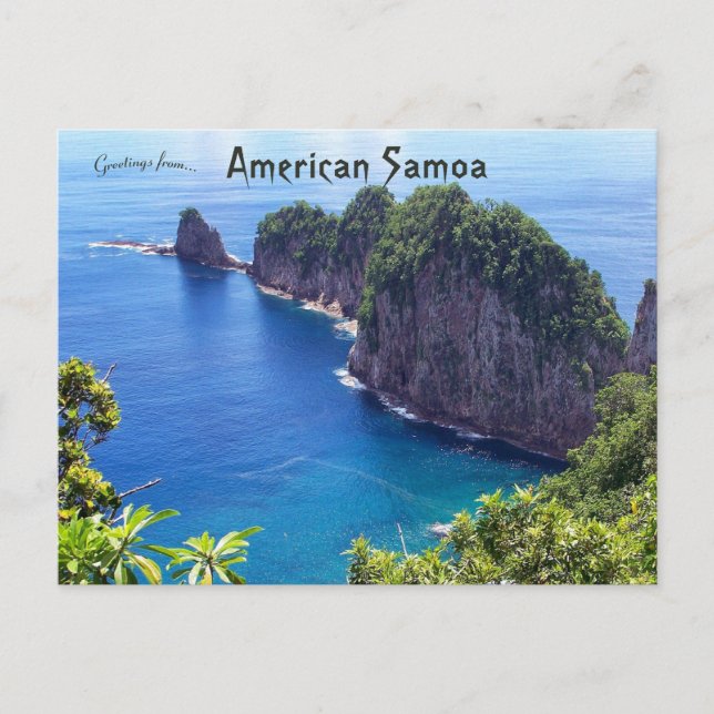Cartão Postal Samoa Americana (Frente)