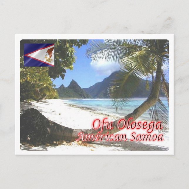 Cartão Postal Samoa Americana - Ofu Olosega - (Frente)