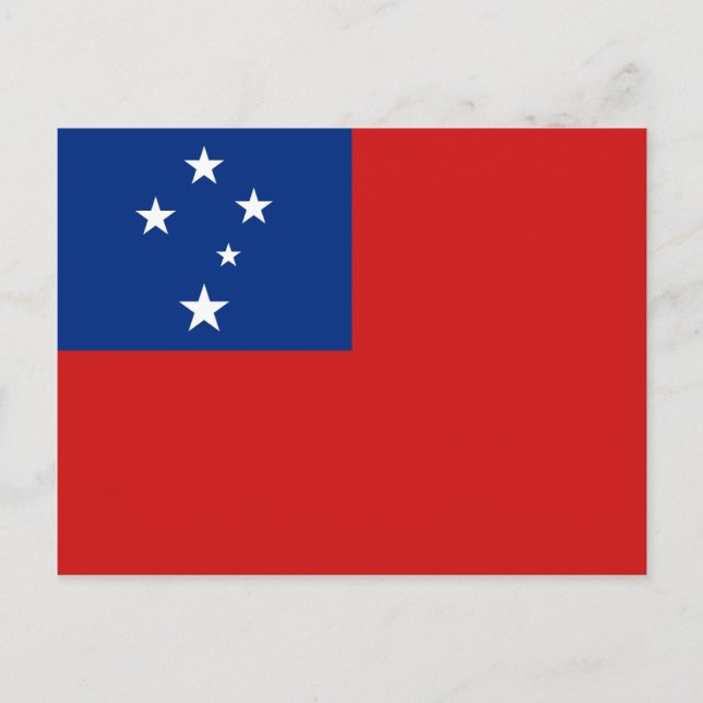 Cartão postal Samoa Flag (Frente)