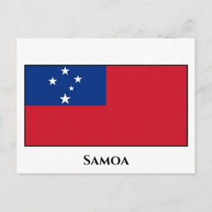 Cartão Postal Samoa Flag