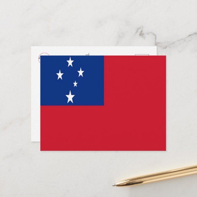 Cartão Postal Samoa - Sinalizador - (Frente/Verso In Situ)
