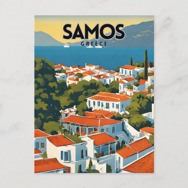 Cartão Postal Samos (Frente)