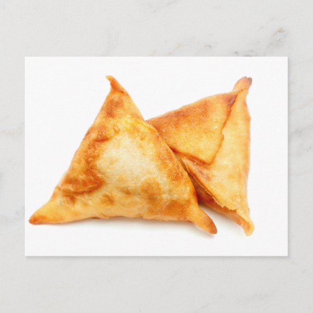 Cartão Postal Samosas caseiras (Frente)