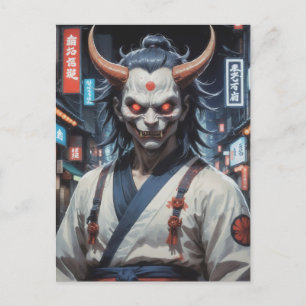 Cartão Postal Samurai Demônio